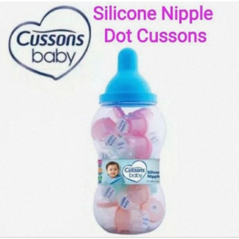 Cussons Baby Silicone Nipple - Dot Botol Susu Bayi Size S,M &amp; L