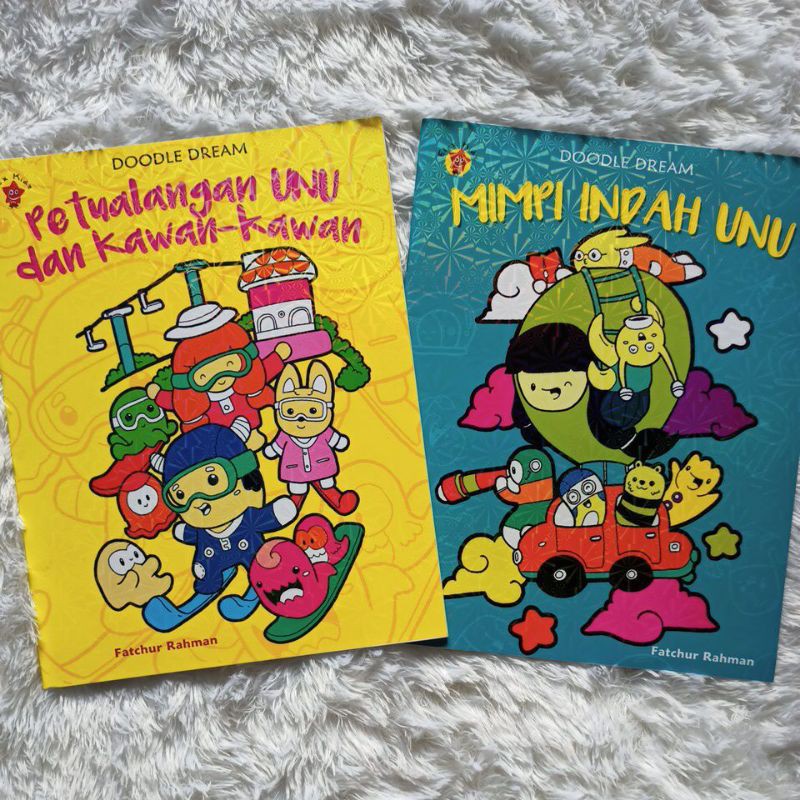 Buku Anak - Doodle Dream - Petualangan UNU dan kawan-kawan - Ada 3 Judul Berbeda - Petualangan UNU - Mimpi Indah UNU - Mimpi Buruk UNU