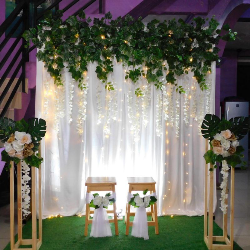 Backdrop lamaran , akad , dan aqiqah (SEWA) BEKASI