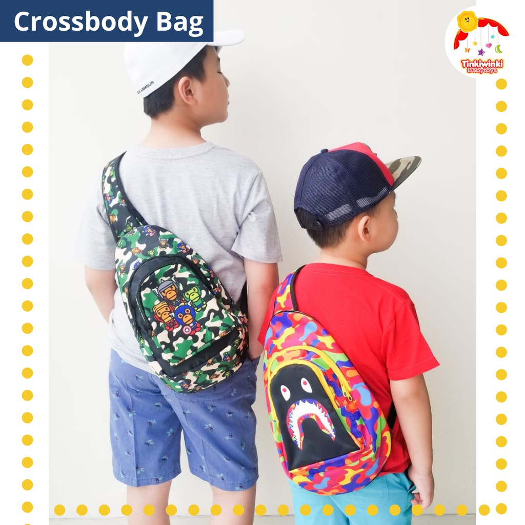 Kids crossbody bag tas Selempang anak cowo boys