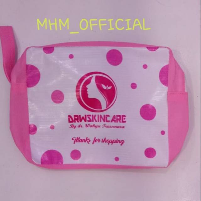 Tas kosmetik Pouch Besar DRW Skincare Latex + Spunbond