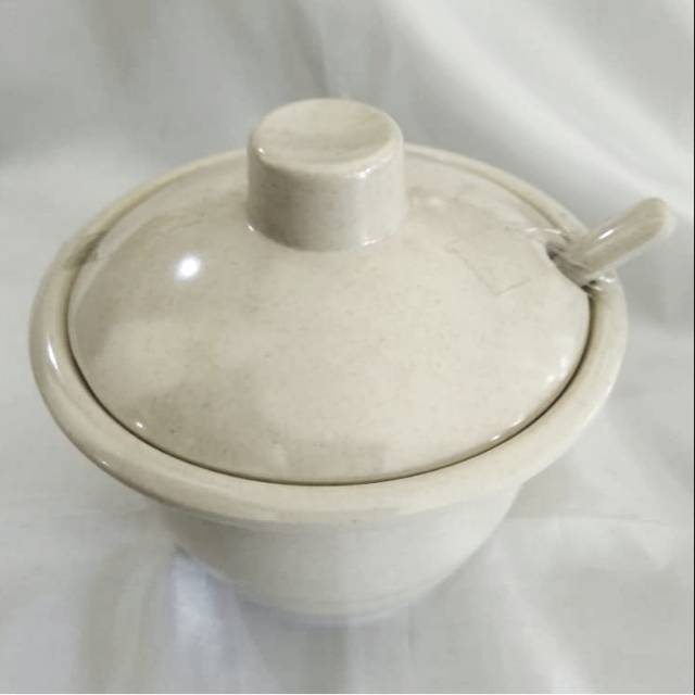 Tempat Sambal Melamin dan Sendok Onyx