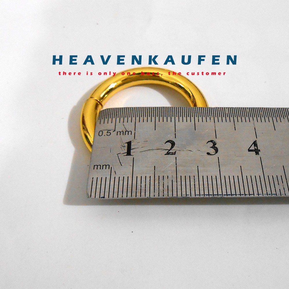 Ring Bulat (Ring O) Warna Gold/Emas Diameter 2,5 cm Tebal 5 mm