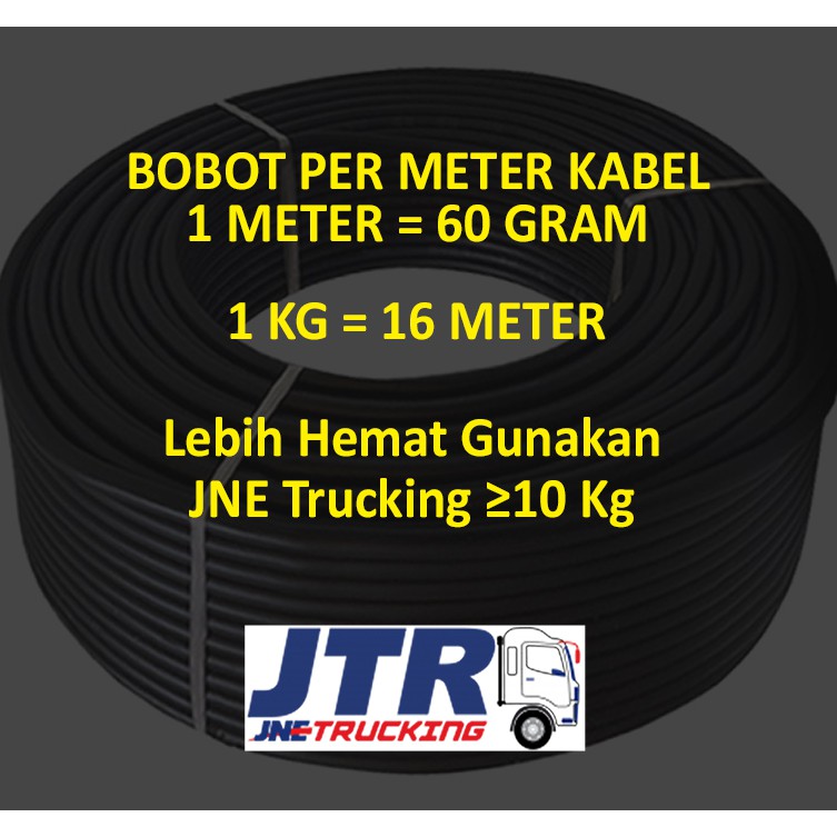 Kabel Listrik NYYHY NYMHY SNI Serabut Tembaga 2x0,75 2x0.75 NYY HYO Kabel Hitam Putih Tembaga Asli per meter