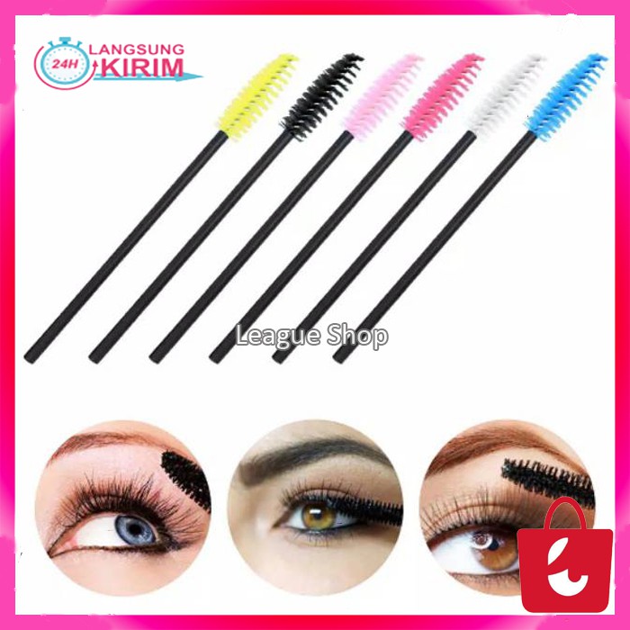 Sikat Alis Bulu Mata Sisir Alis Kosmetik Kuas Eyelash Mata Alat Make Up