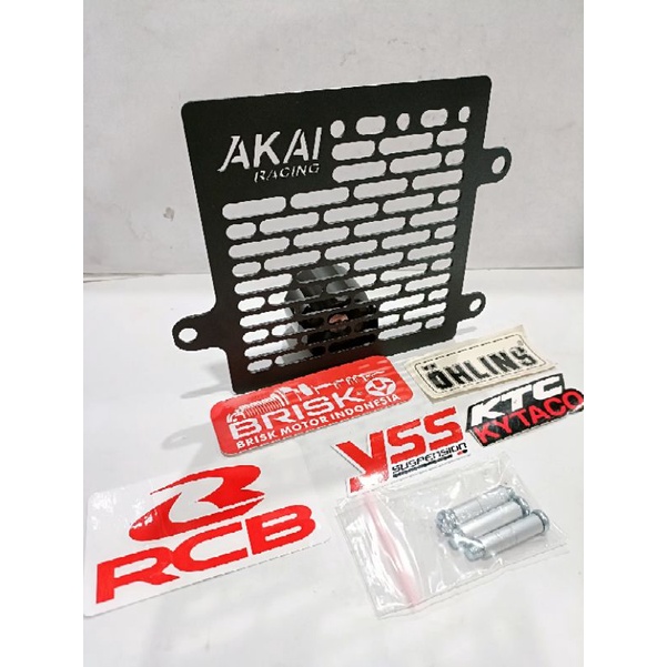 COVER TUTUP RADIATOR RACING NMAX AEROX VARIO 125 VARIO 150 PCX 150(FREE STIKER)