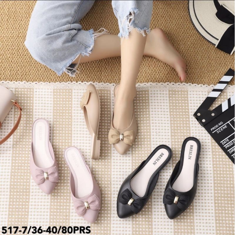 517 7 BRESLIN Selop wanita jelly RIBBON