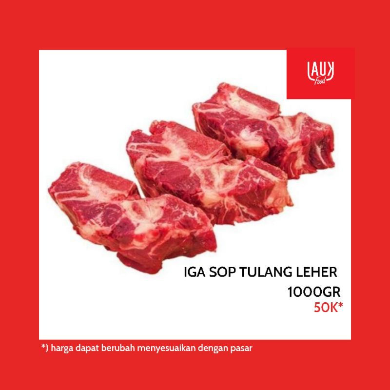 

AUS Iga Sop Tulang Leher 1000gr