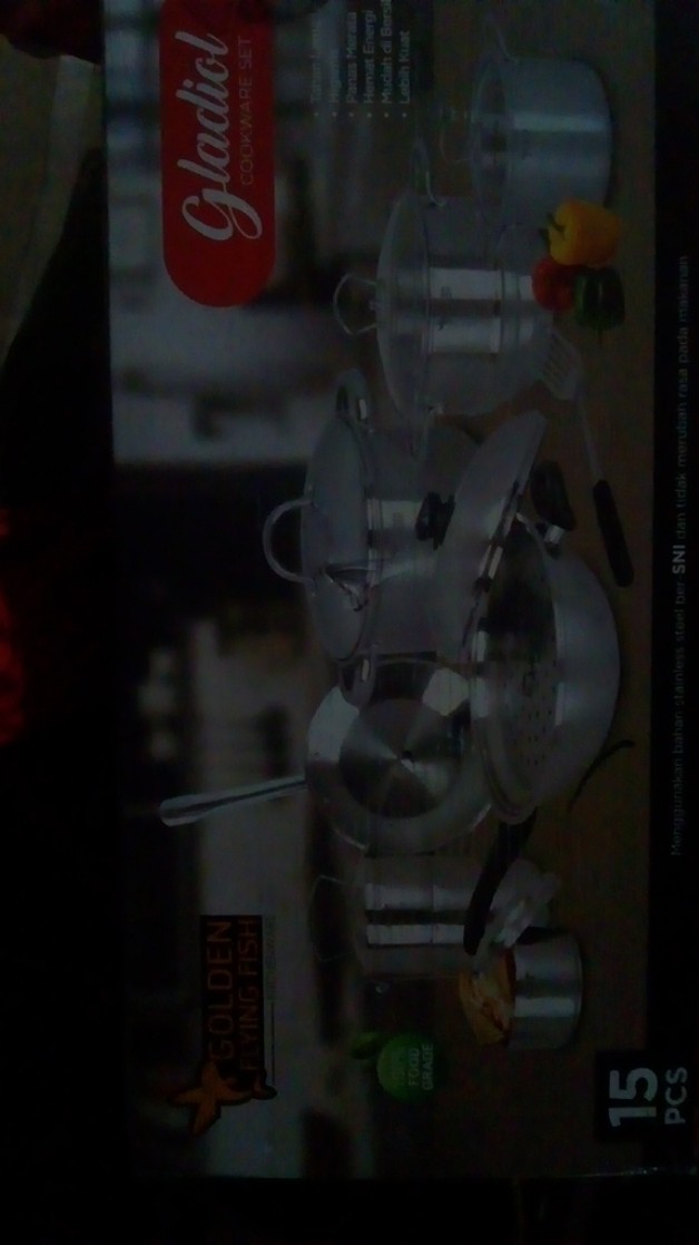 Panci Set 12 Pcs Gladiol Golden Flying Fish Cookware Set Stainless Steel Tebal