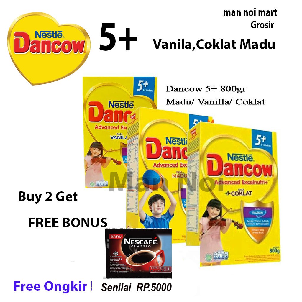 

DANCOW 5+ VANILA / Madu / Coklat 750g /.Susu Nestle Dancow.Man Noi