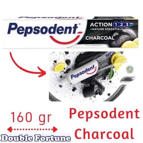 PEPSODENT COMPLETE 8 CHARCOAL 160G PASTA GIGI ODOL TOOTH PASTE