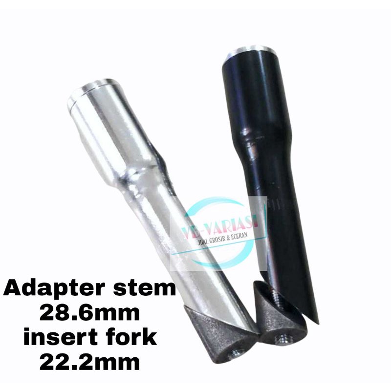 ADAPTOR STEM SEPEDA FIXIE MTB FEDERAL VINTAGE BALAP JADUL ukuran 28.6 mm insert fork 22.2mm
