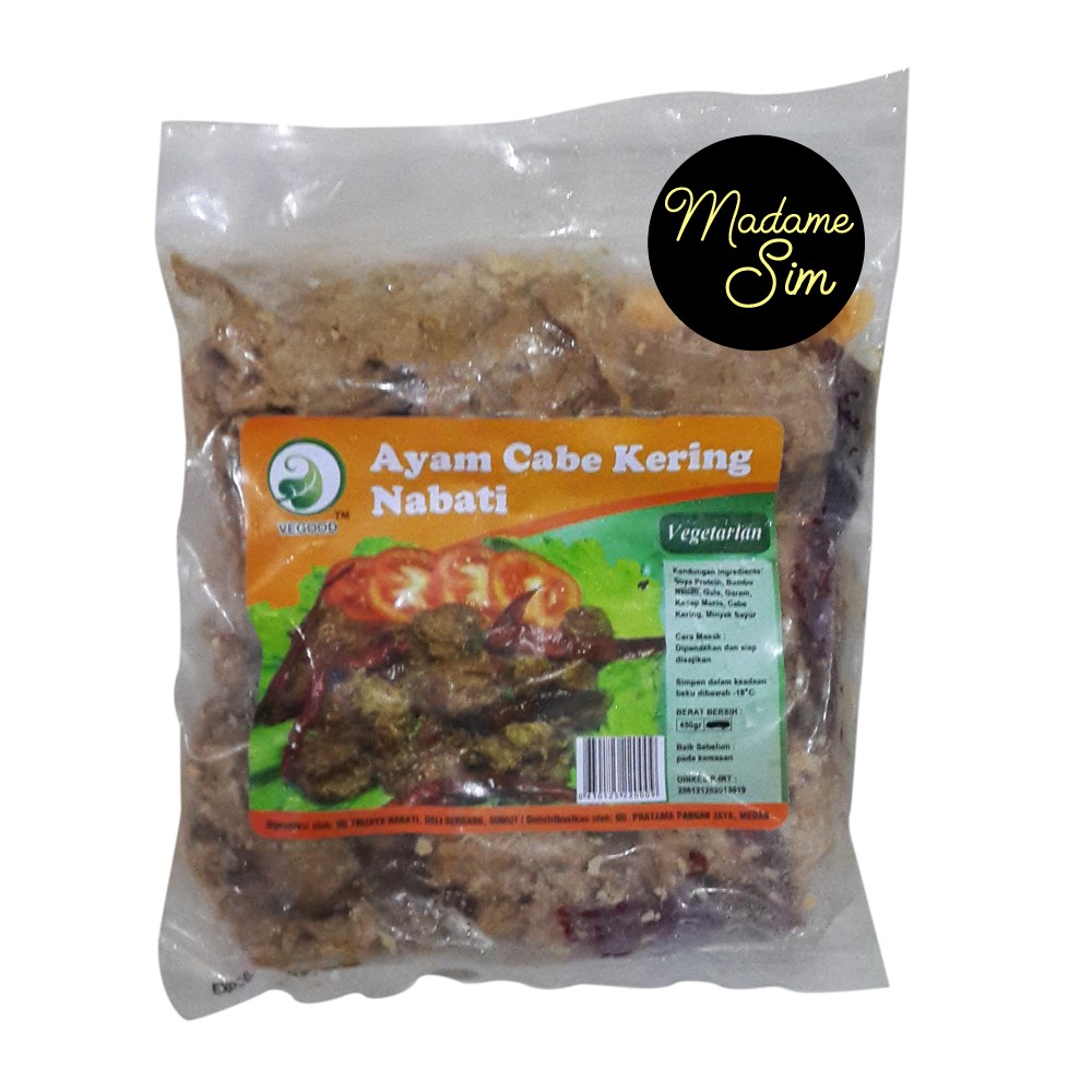 

AYAM CABE KERING NABATI - VEGETARIAN (450 GR)