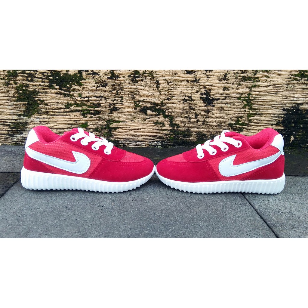 Sneakers Anak Lashelin Sepatu Kets Sepatu Sport Anak - Merah