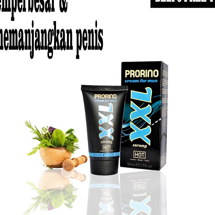 Kekinian - Obat Pembesar Kelamin Pria Permanen Cream Urut Germany - Jerman PRORINO XXL ORIGINAL ,.