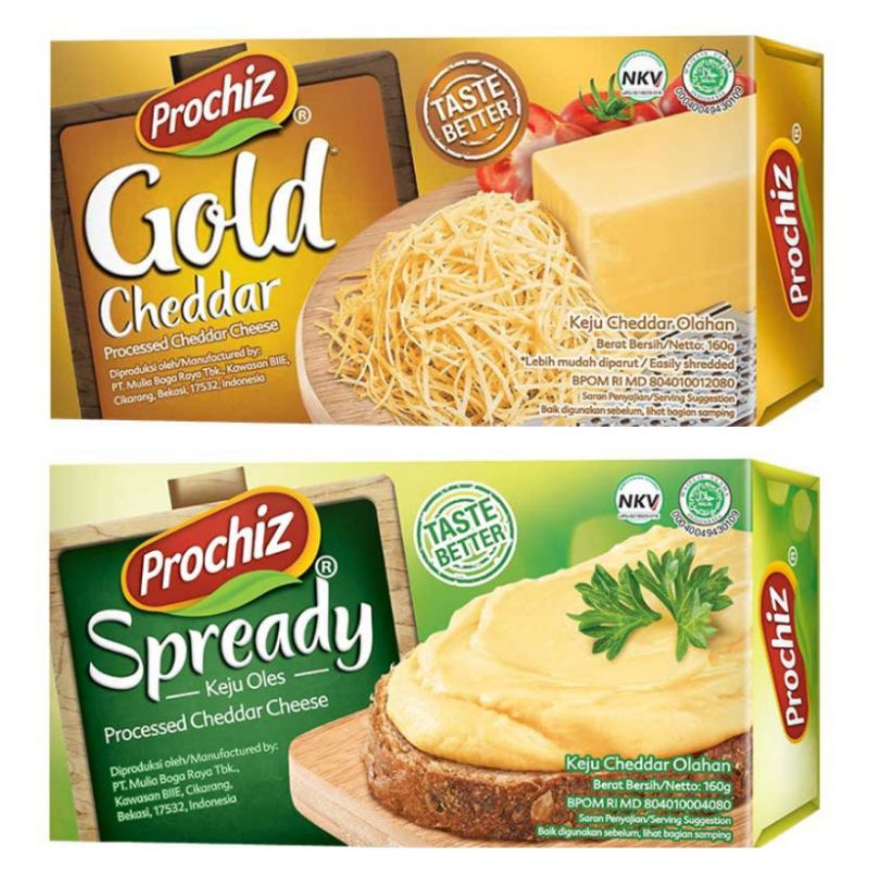 

Keju Cheddar Prochiz Gold Spready 170 gram