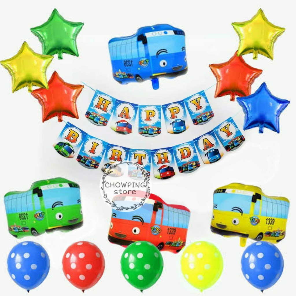 Paket Dekorasi Hiasan  Balon Ulang  Tahun  Happy Birthday 