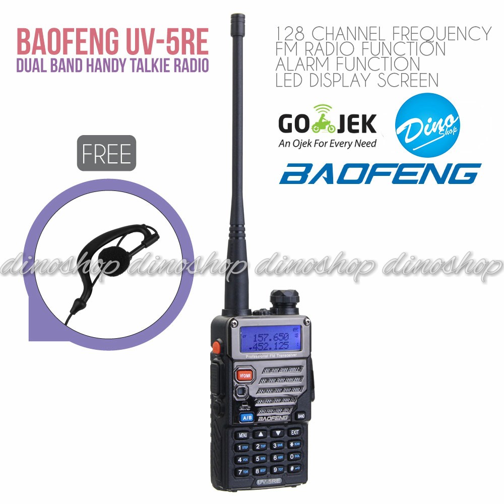Baofeng Walkie Handy Talkie (HT) UV5RE/UV-5RE Plus 2nd Gen Dual Band
