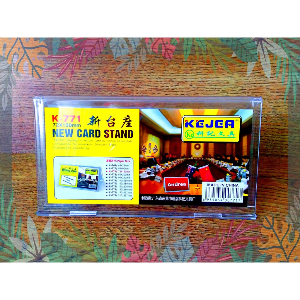 

Tempat Kartu Meja Duduk Kejea K-771 Horizontal Card Stand