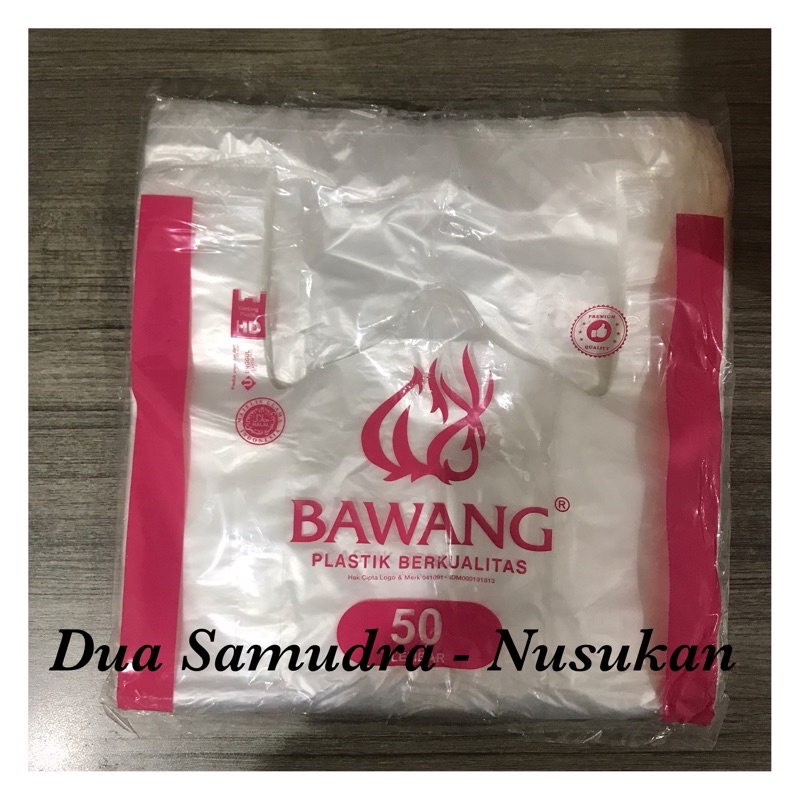 (PROMO) KANTONG PLASTIK BENING - HDPE BAWANG UKURAN 24 BENING  ISI 50 LEMBAR