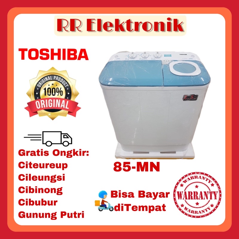 MESIN CUCI TOSHIBA 2 TABUNG 85MN 8KG