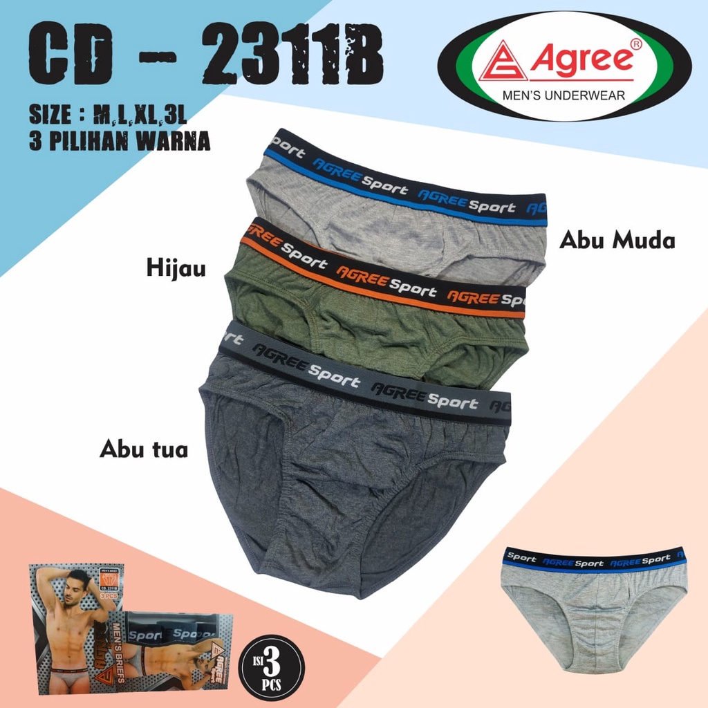 CD Pria Katun Murah (1 Box isi 3 Pc) / CD Cowo Nyaman dan Berkualitas