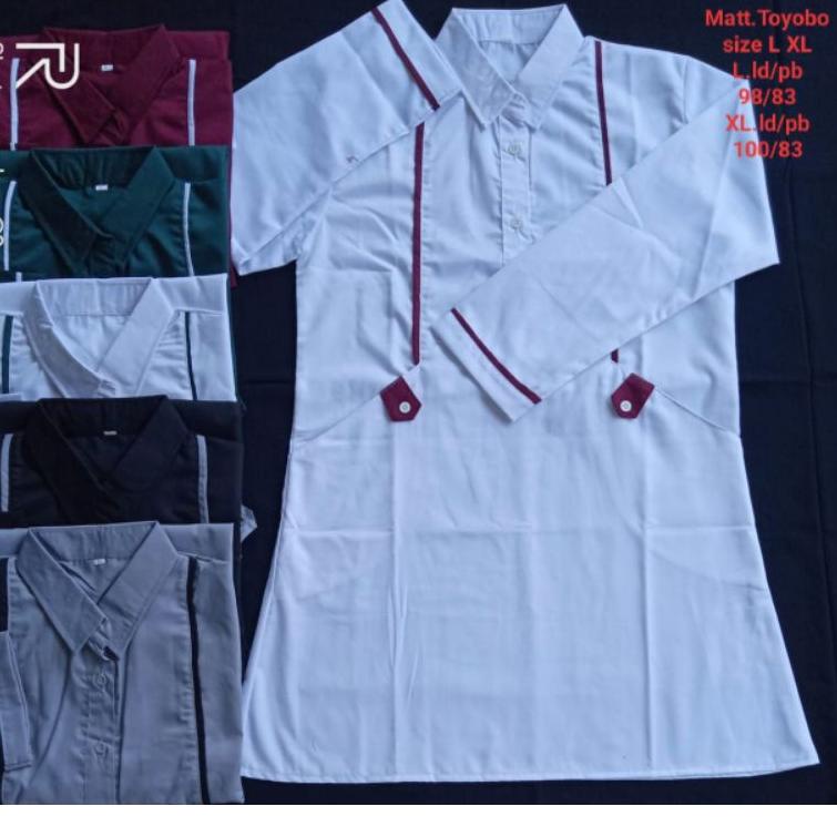 [PRODUK 6BKFC] Baju Santri Putri | Tunik Santri Putri Toyobo | Tunik Santriwati | Baju Santriwati | 