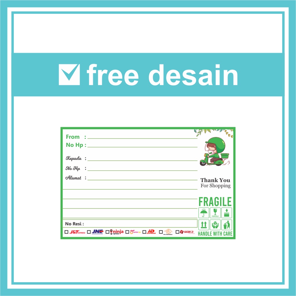 

Stiker pengiriman dropship | stiker label pengiriman paket | stiker alamat pengiriman 11 x 7 cm