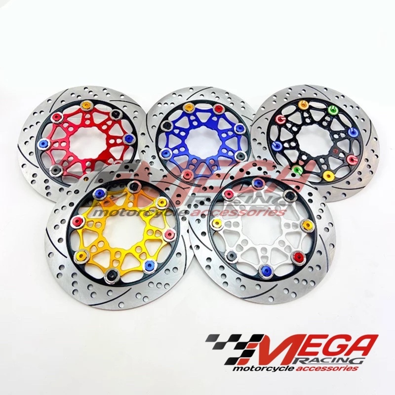 Disc N51 Ukuran 220mm Floating Ring 8 - Disck Disk Piringan Cakram Depan Uk 220 mm Universal Motor Matic &amp; Bebek Jupiter Mx Mio Beat Scoopy  Vario 110 Vario 125 Vario 150 2018 Vega Spacy Genio DLL