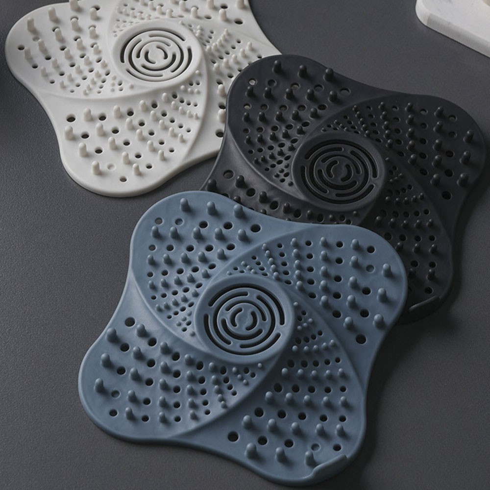 【COD Tangding】Bathroom Sink Filter Hair Catcher Stopper Anti-blocking Kitchen Sink Strainer Drain Cover Bathtub Shower Drain Hole Filter