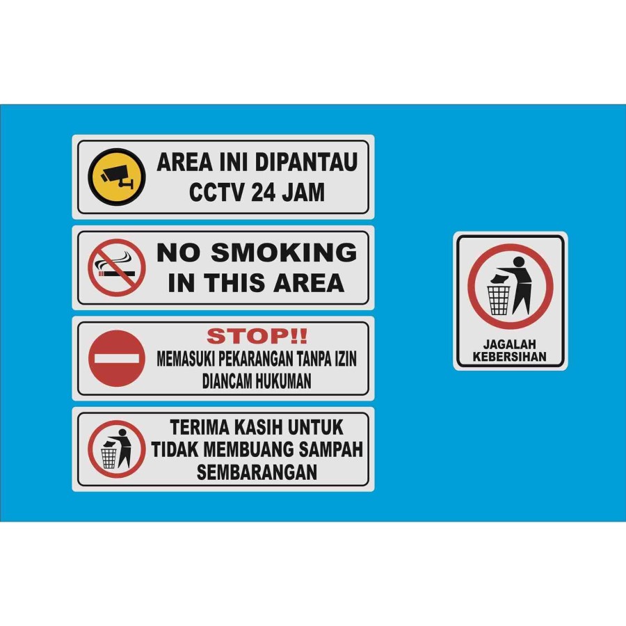 

Sign Label Custom NO SMOKING IN THIS AREA DLL