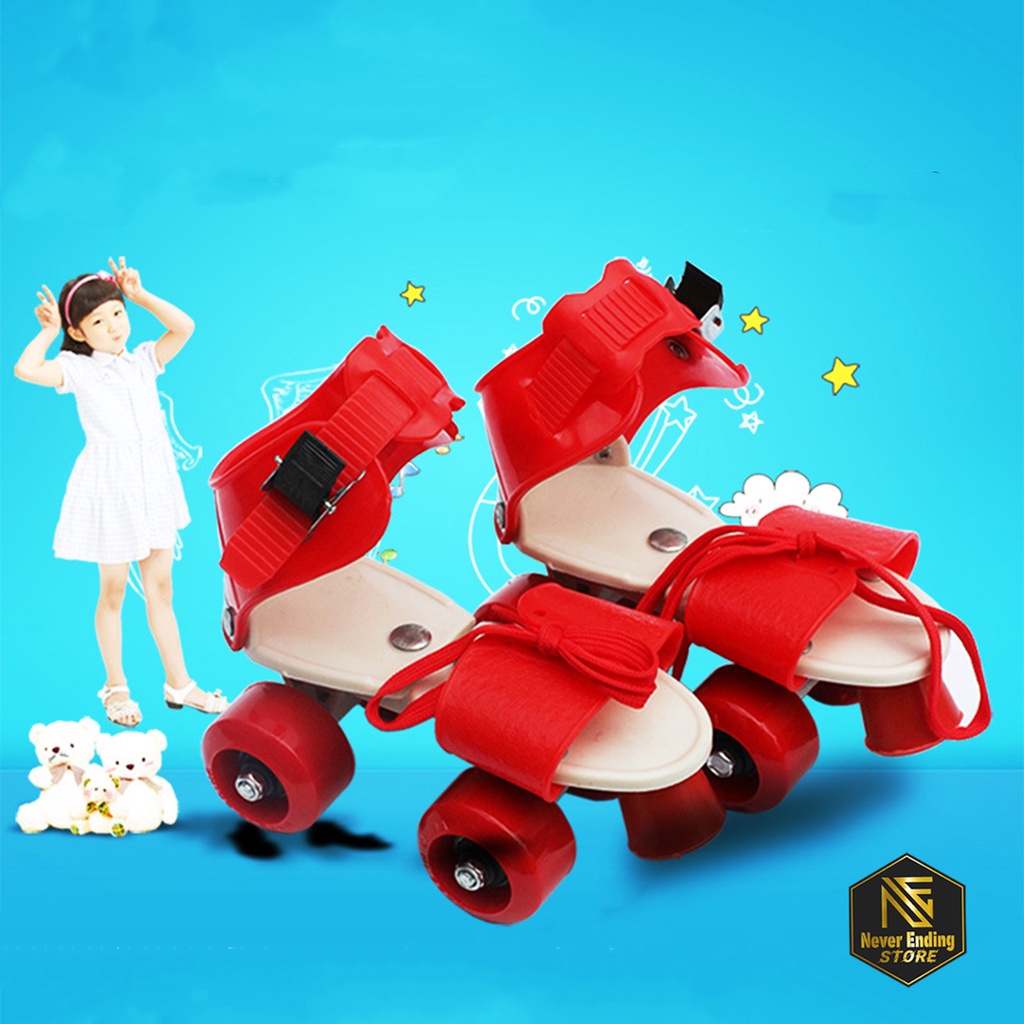 Sepatu Roda Anak Model Bajaj Roda Tiga Cocok Untuk Belajar Pemula Size Bisa di Atur Flexibel