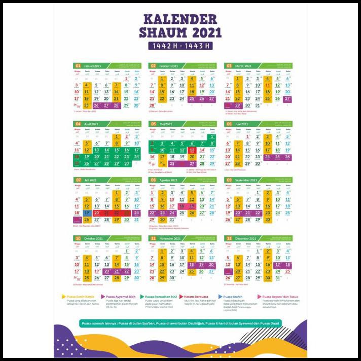 

Fr Kalender Puasa 2021 Kalender Dinding Custom Clc06