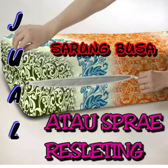 sprei busa resleting set komplet