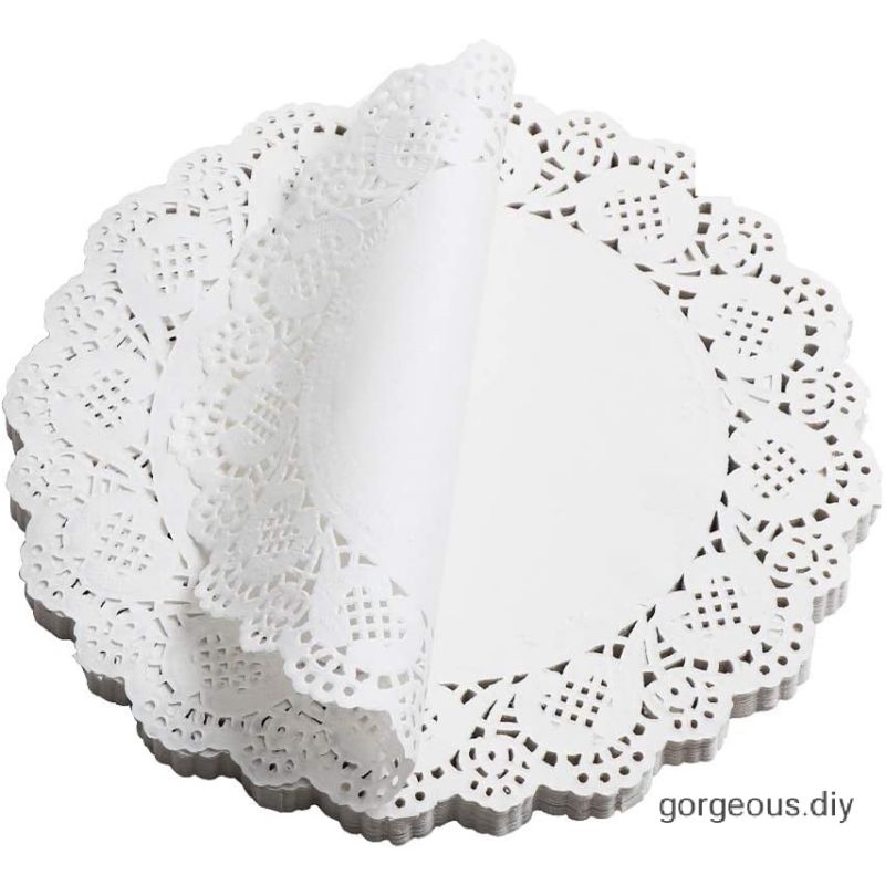 

[5 lembar] Doilies Paper/Journaling Kit/Alas Kue