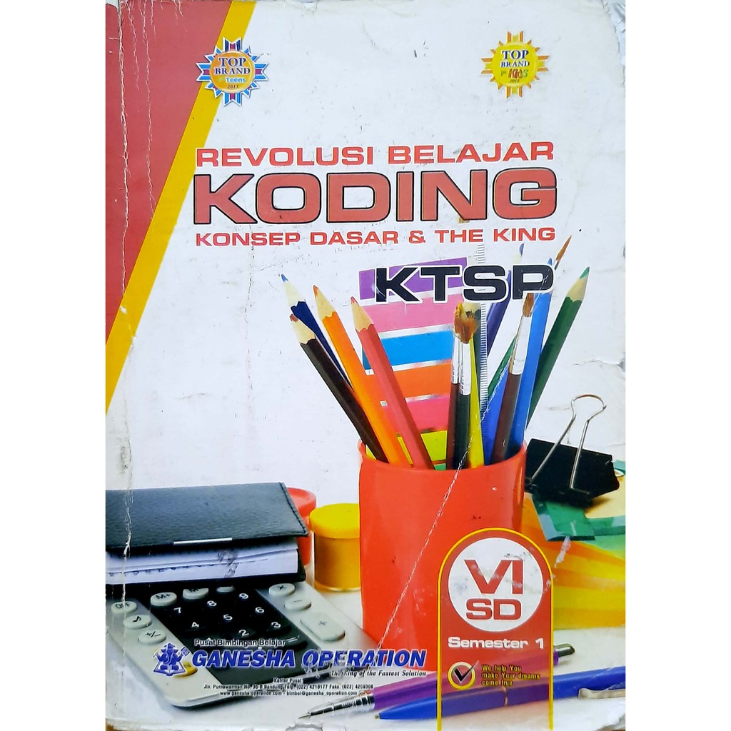 Buku KODING Kelas 6 SD Semester 1 Ganesha Operation
