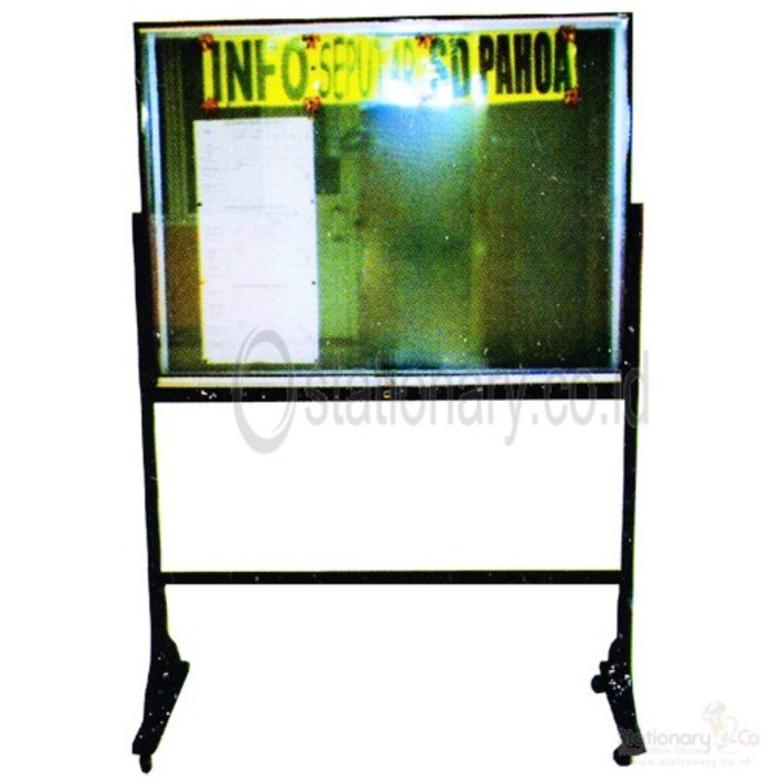 

Papan Mading dengan Kaki Besi List Aluminium uk. 90 x 180 GM - PPS918