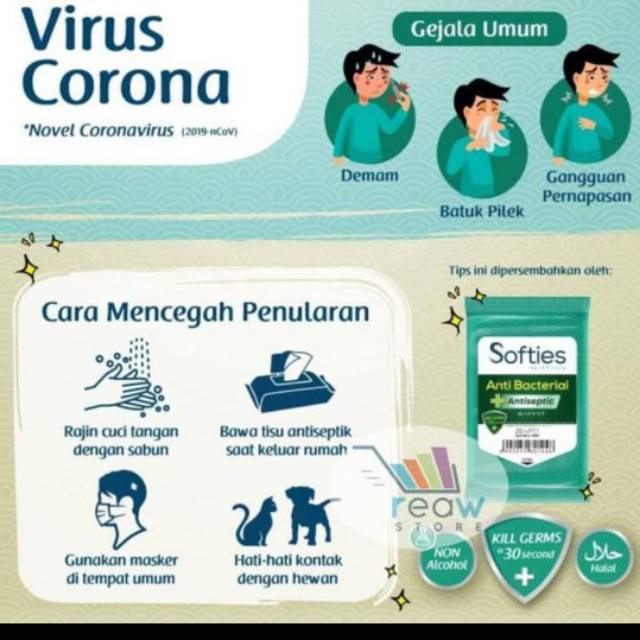 Softies wipes Anti Bacterial