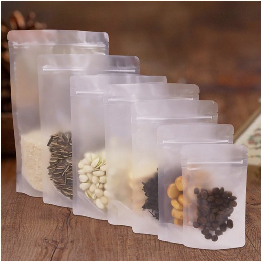 BURAM - Standing Pouch 18x26cm - Ziplock - Kemasan Snack Kopi - Plastik - Frosted