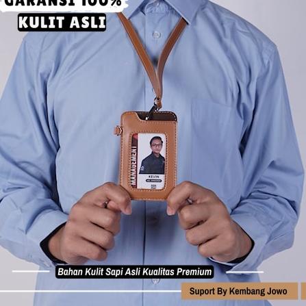 

Terbaru.. ID Card Case & Holder Terbuat Dari Kulit PU (sintetis) + 2 Tali