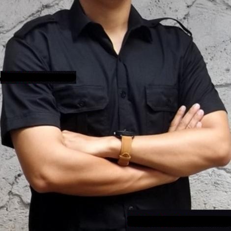 Kemeja Pilot Putih Pria Lengan Pendek Big Size Jumbo Polos Pdl Premium Seragam Dinas Kantor Formal