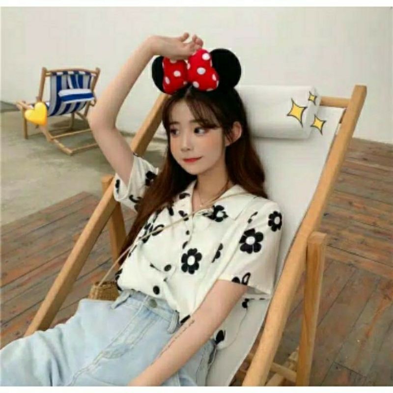 TFW Kemeja BUNGA kemeja wanita atasan wanita baju kemeja casual wanita remaja ataupun cewek