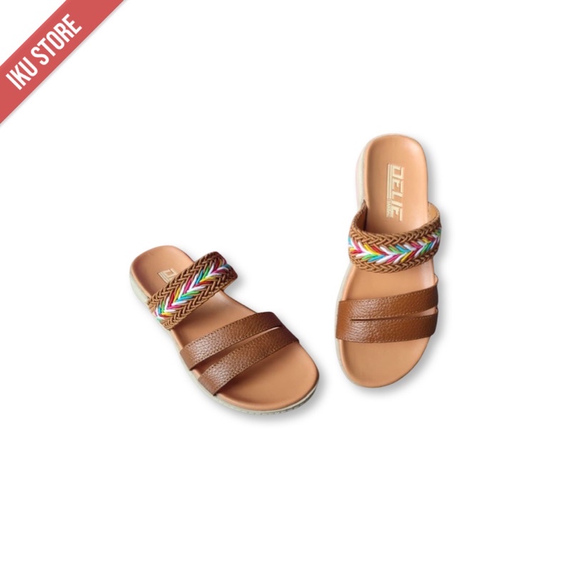 Sandal Wanita Kulit Asli Terbaru/Sandal Wanita fashion Butik