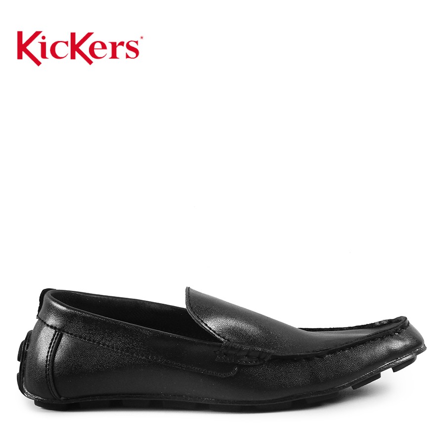 sepatu pria kickers oiero hitam slop mocasin santai original handmade