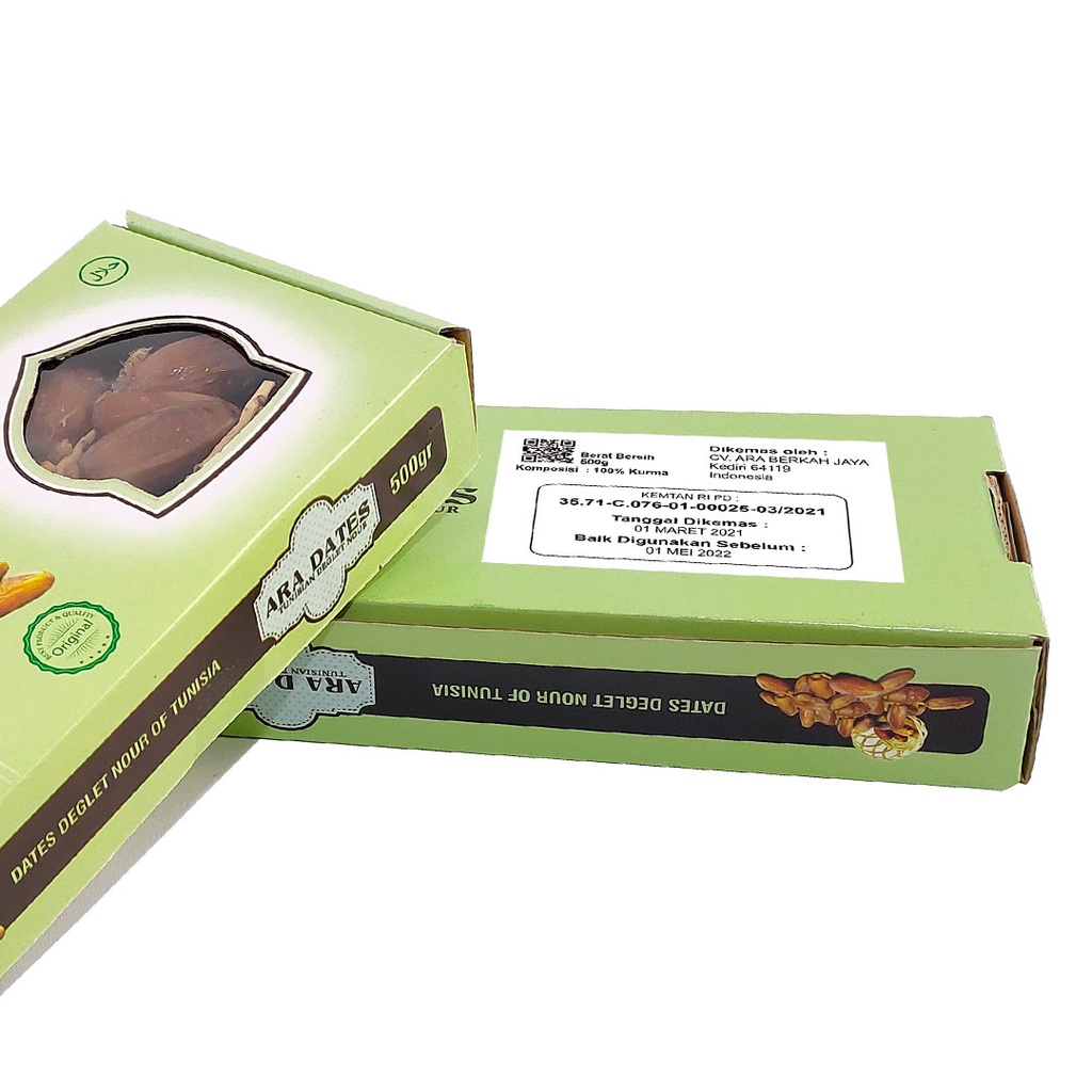 

Kurma Tunisia Tangkai 500gr ARA DATES PREMIUM KEMTAN