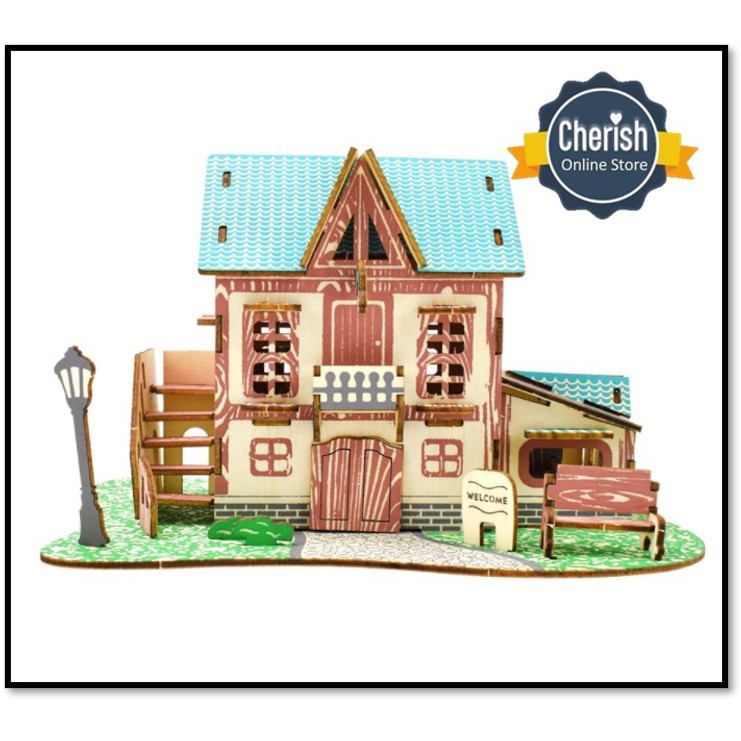 Wooden Puzzle House STAR HOTEL - Puzzle Kayu Rumah 3D | B-031