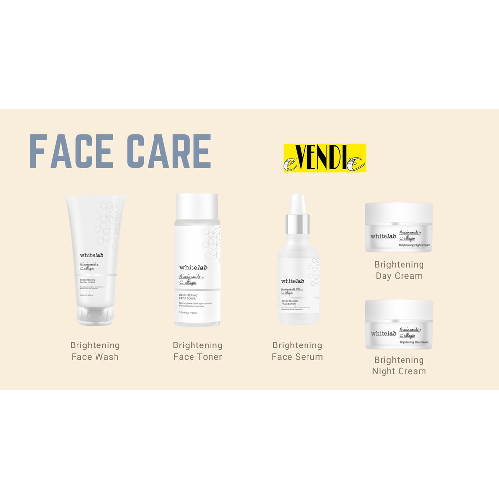 Whitelab Serum White Lab Day Cream Night Facial Wash Toner Serum Essence Body Lotion Underarm Peeling Masker HeartLeaf Mugwort/ BAMBOO MASK facewash acne