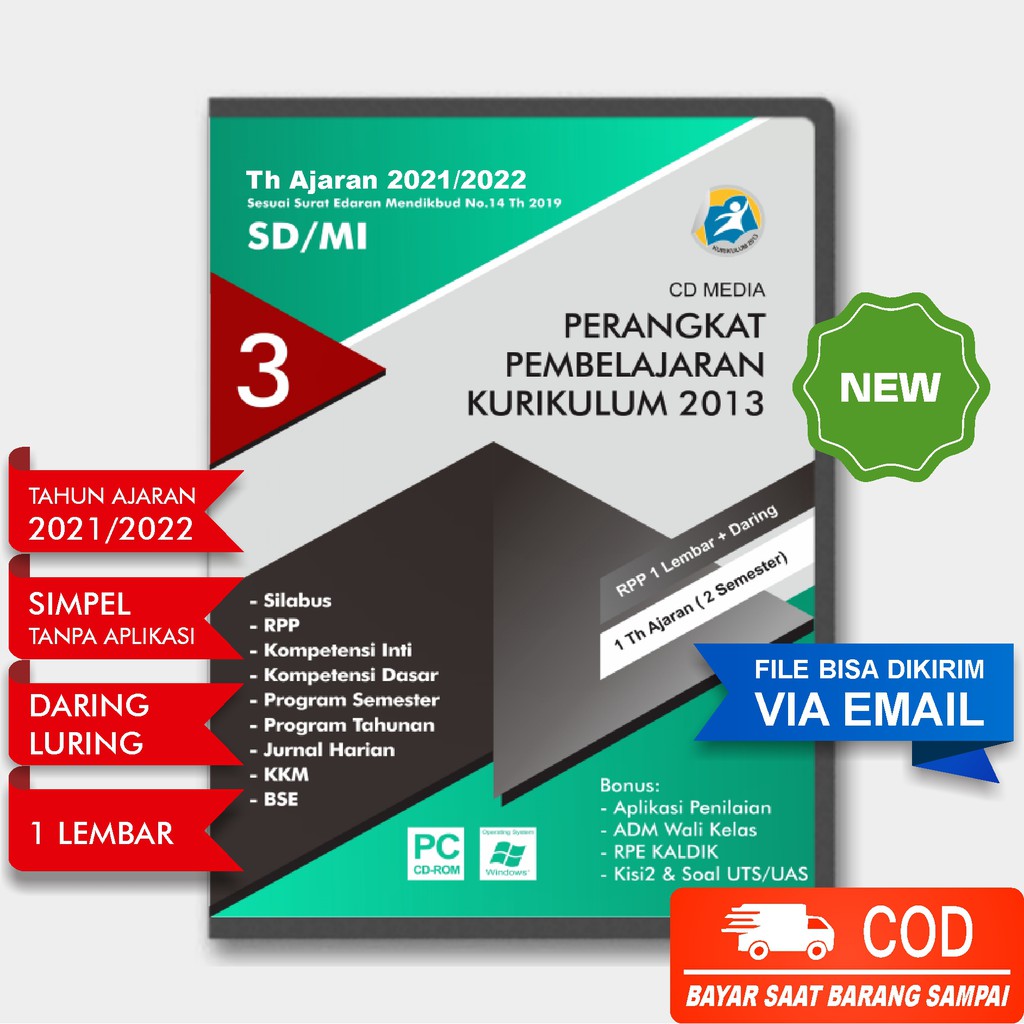 CD RPP SD/MI KELAS 3 DARING (PJJ) DAN LURING 1 LEMBAR K13 TH. 2023/2024