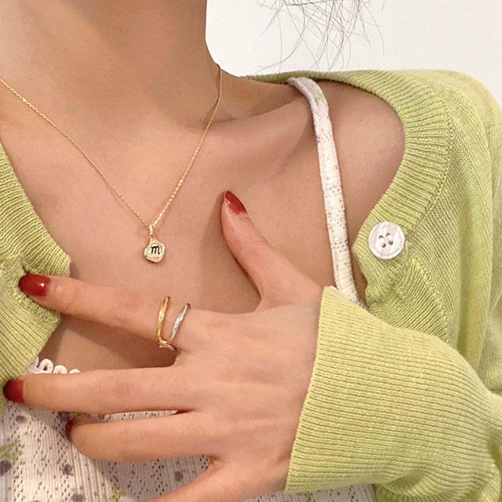 Needway  Irregular Metal Necklace Simple Female Chokers Clavicle Chain Women Cute Korean Alloy Temperament Girls Fashion Jewelry/Multicolor