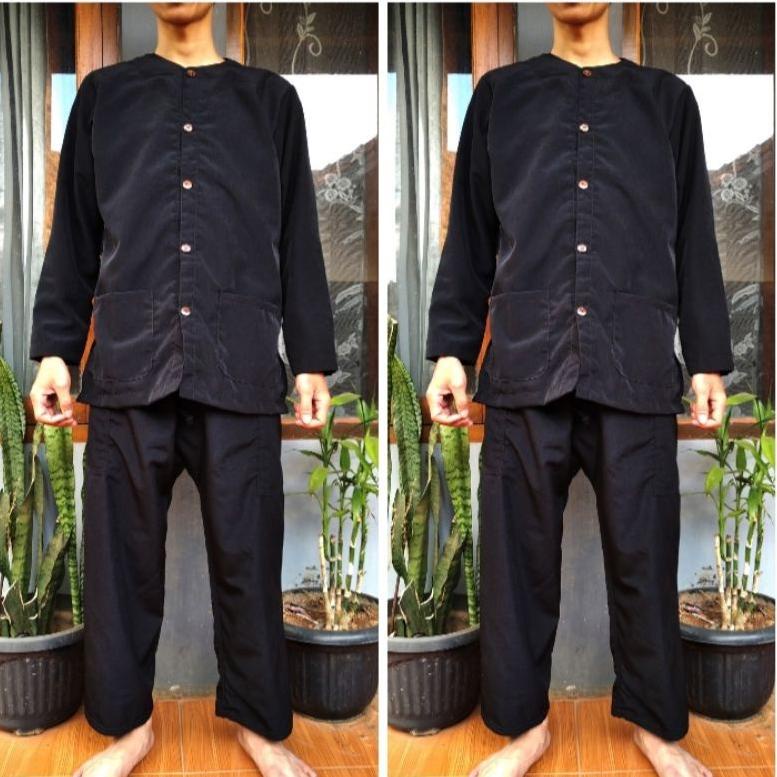 KYM.10Jn22d– SETELAN (baju + celana)baju pangsi/ adat  / silat /tradisional/kampret /khas sunda pria